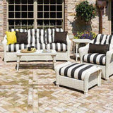 Reflections 3-Seater Sofa All Weather Wicker Sunbrella Cushions-Outdoor Sofas & Loveseats-Lloyd Flanders-LOOMLAN