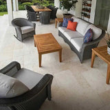 Reflections 3-Seater Sofa All Weather Wicker Sunbrella Cushions-Outdoor Sofas & Loveseats-Lloyd Flanders-LOOMLAN