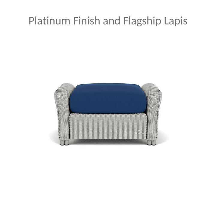 Reflections 3PC Lounge Set Rocker Chair Ottoman & Table-Outdoor Lounge Sets-Lloyd Flanders-LOOMLAN