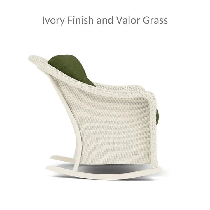 Reflections 3PC Lounge Set Rocker Chair Ottoman & Table-Outdoor Lounge Sets-Lloyd Flanders-LOOMLAN