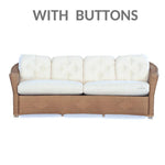 Reflections Crescent Sofa All Weather Wicker Sunbrella