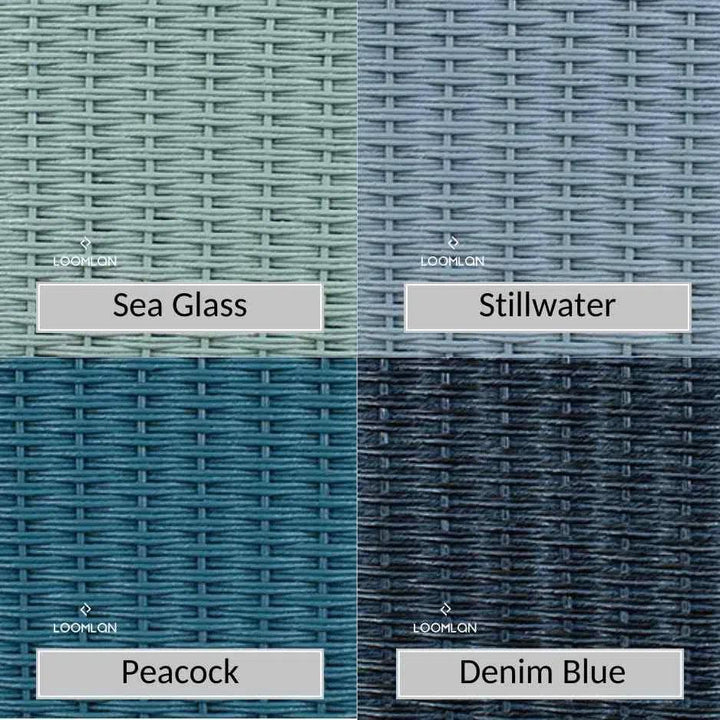 Reflections Crescent Sofa All Weather Wicker Sunbrella - LOOMLAN - Lloyd Flanders - Outdoor Sofas & Loveseats