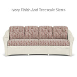 Reflections Crescent Sofa All Weather Wicker Sunbrella