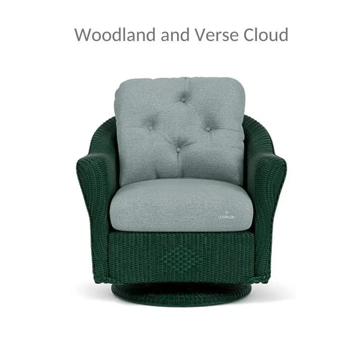 Reflections Swivel Glider Lounge Chair Sunbrella-Outdoor Lounge Chairs-Lloyd Flanders-LOOMLAN