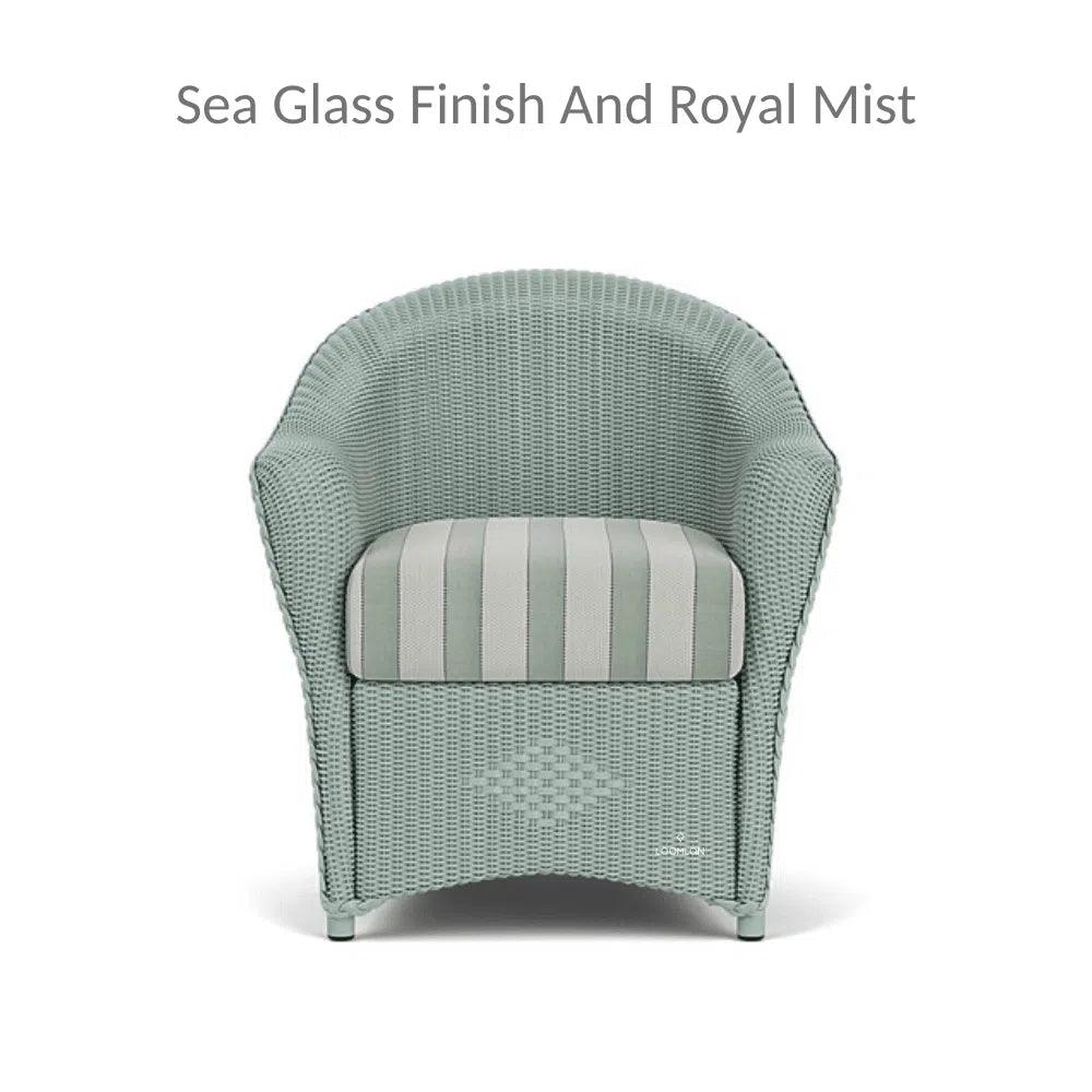 Reflections Wicker Dining Chair Sunbrella Cushion