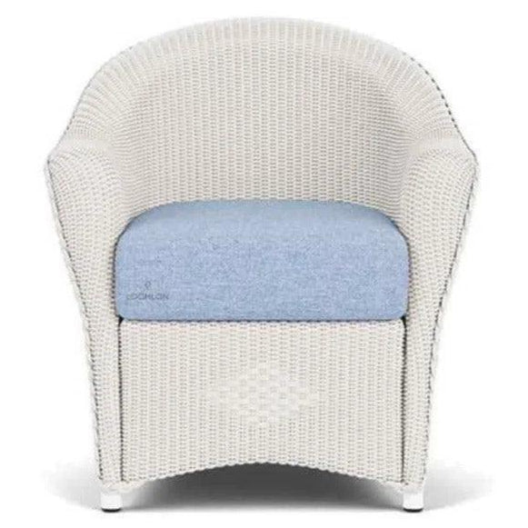 Reflections Wicker Dining Chair Sunbrella Cushion-Outdoor Dining Chairs-Lloyd Flanders-LOOMLAN