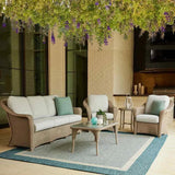 Reflections Wicker Lounge Chair Sunbrella Cushions-Outdoor Lounge Chairs-Lloyd Flanders-LOOMLAN