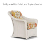 Reflections Wicker Lounge Chair Sunbrella Cushions