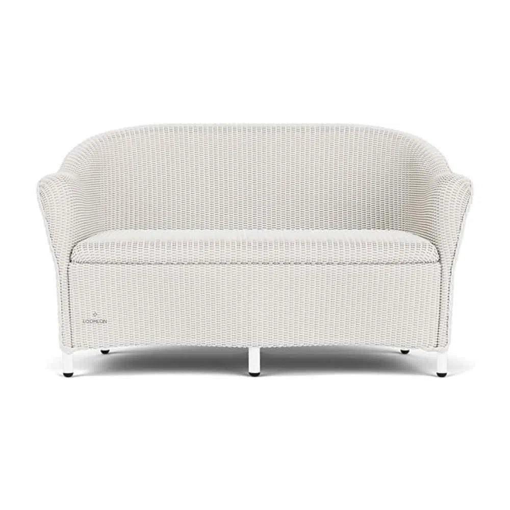 Reflections Wicker Loveseat Padded Seat Lloyd Flanders