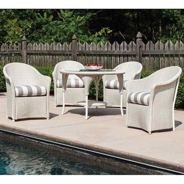 Reflections Wicker Patio Dining Table and Chair Set for 4 Outdoor Dining Sets LOOMLAN By Lloyd Flanders