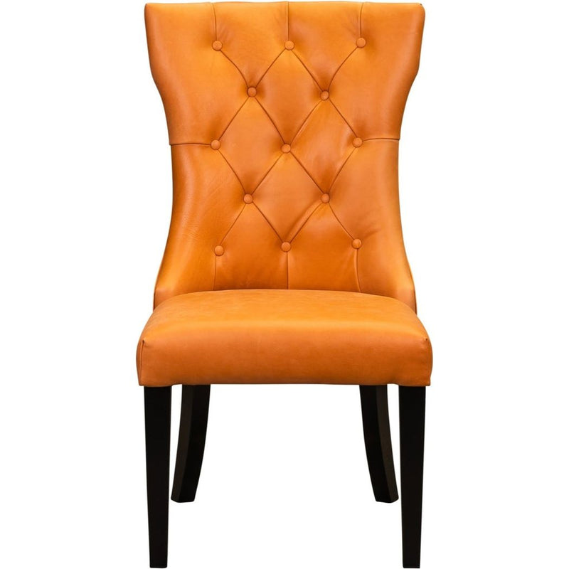 Reid Leather Luxury Style Dining Chair-Dining Chairs-Olivia + Quinn-LOOMLAN