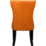 Reid Leather Luxury Style Dining Chair-Dining Chairs-Olivia + Quinn-LOOMLAN