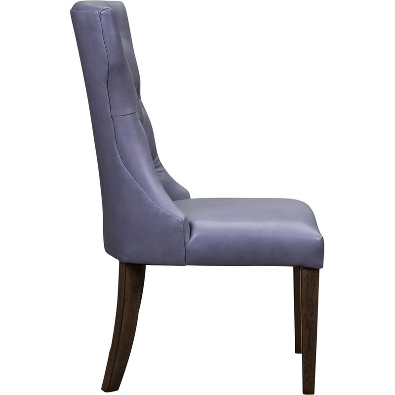 Reid Leather Luxury Style Dining Chair-Dining Chairs-Olivia + Quinn-LOOMLAN