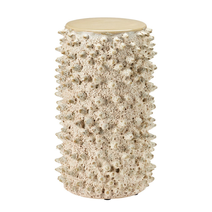 Get Relic Sand Ceramic Accent Table Unique Handcrafted Design – LOOMLAN