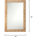 Relief Carved Rectangle Mirror