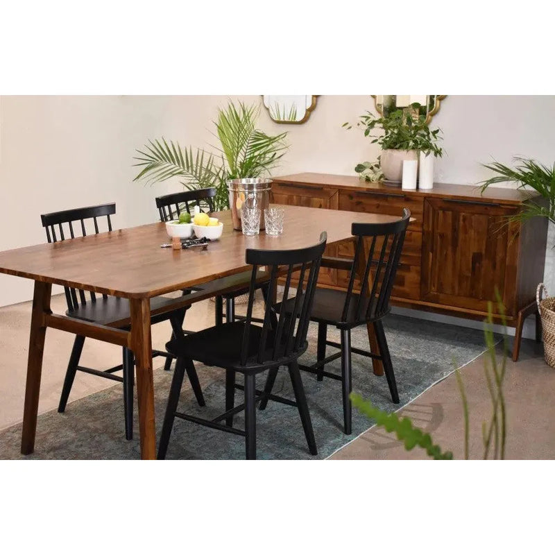 Remix Solid Wood Dining Table for 6 People