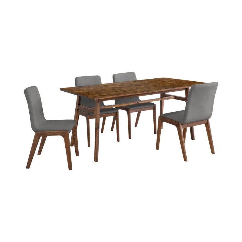 Remix Solid Wood Dining Table for 6 People