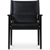 Remy Buffalo Leather Dining Armchair-Dining Chairs-Moe's Home-LOOMLAN