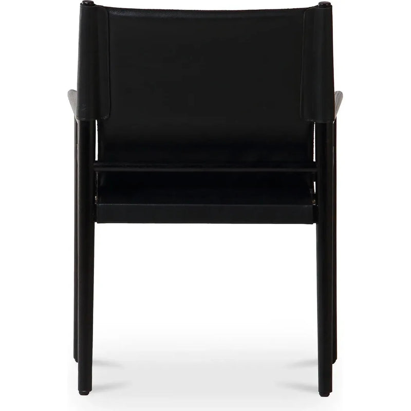 Remy Buffalo Leather Dining Armchair-Dining Chairs-Moe's Home-LOOMLAN