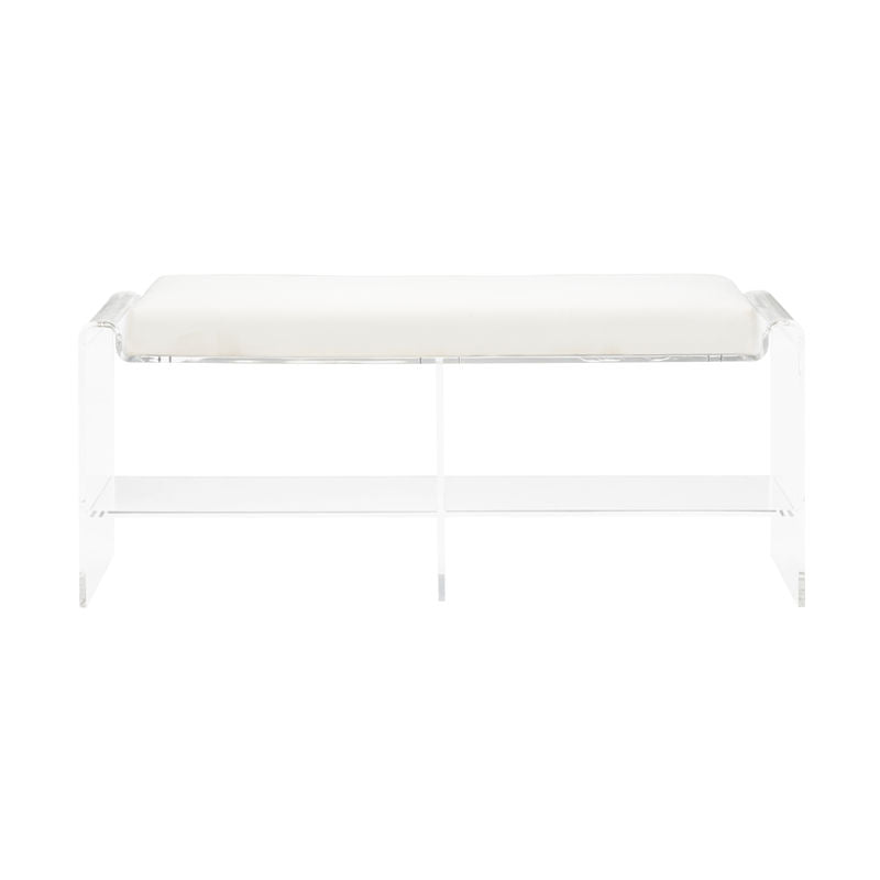 Renee Acrylic Made Long Bedroom Bench-Bedroom Benches-Chelsea House-LOOMLAN