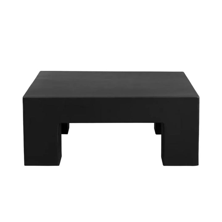 Renley Concrete Outdoor Square Coffee Table-Outdoor Coffee Tables-SUNPAN-LOOMLAN
