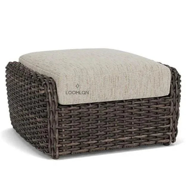 Replacement Cushion For Largo Outdoor Ottoman-Outdoor Replacement Cushions-Lloyd Flanders-LOOMLAN