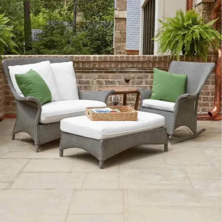 Replacement Cushions For Mandalay Outdoor Large Ottoman-Outdoor Replacement Cushions-Lloyd Flanders-LOOMLAN