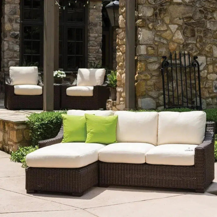 Replacement Cushions For Mesa Outdoor Right Arm Chaise-Outdoor Replacement Cushions-Lloyd Flanders-LOOMLAN