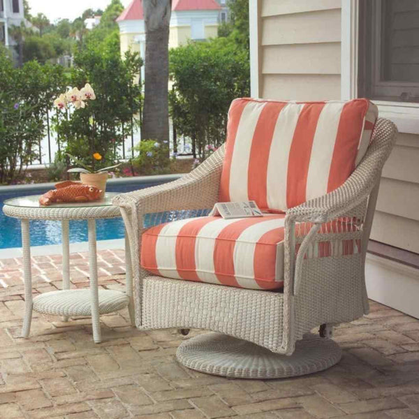 Replacement Cushions for Nantucket Swivel Glider Lounge Chair Outdoor Accent Chairs LOOMLAN By Lloyd Flanders