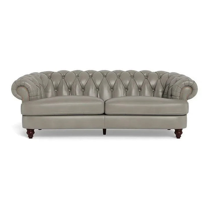 Retro Chesterfield - Inspired Leather Sofa Retro - LOOMLAN - Uptown Sebastian - Sofas & Loveseats