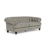 Classic Chesterfield-Inspired Leather Sofa Retro Collection Sofas & Loveseats LOOMLAN By Uptown Sebastian