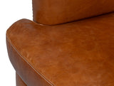 Retro Mcmillan Distilled Leather Sofa-Sofas & Loveseats-Sarreid-LOOMLAN