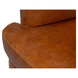 Retro Mcmillan Distilled Leather Sofa Sofas & Loveseats LOOMLAN By Sarreid