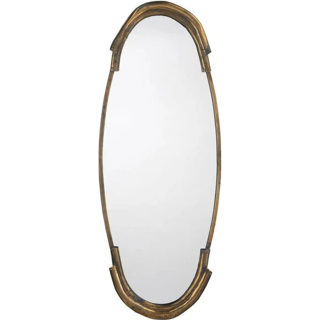 Reversible Antique Brass Aluminum Margaux Wall Mirror