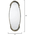 Reversible Antique Silver Aluminum Margaux Wall Mirror