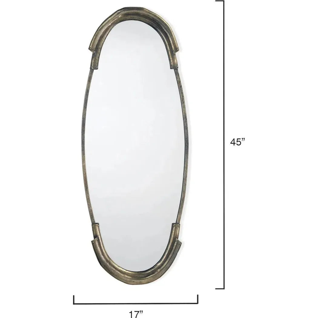 Reversible Antique Silver Aluminum Margaux Wall Mirror