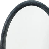 Reversible Black Polyresin Ovation Oval Wall Mirror