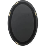 Reversible Black Polyresin Ovation Oval Wall Mirror