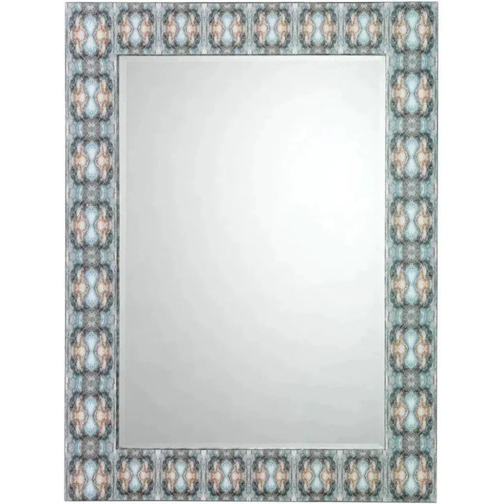Reversible Blue Rorschach Wall Mirror - LOOMLAN - Jamie Young - Wall Mirrors