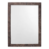 Reversible Charcoal Burl Wood Rectangle Wall Mirror-Wall Mirrors-Jamie Young-LOOMLAN