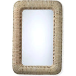 Reversible Corn Straw Rope Hollis Rectangle Wall Mirror