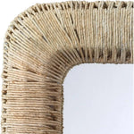 Reversible Corn Straw Rope Hollis Rectangle Wall Mirror