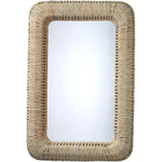 Reversible Corn Straw Rope Hollis Rectangle Wall Mirror