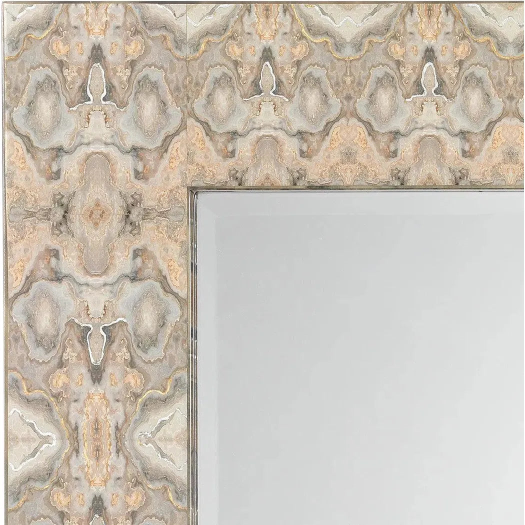 Reversible Cream Grey Rorschach Wall Mirror