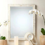 Reversible Cream Mother of Pearl Rectangle Wall Mirror