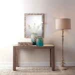 Reversible Cream Plume Rectangle Wall Mirror