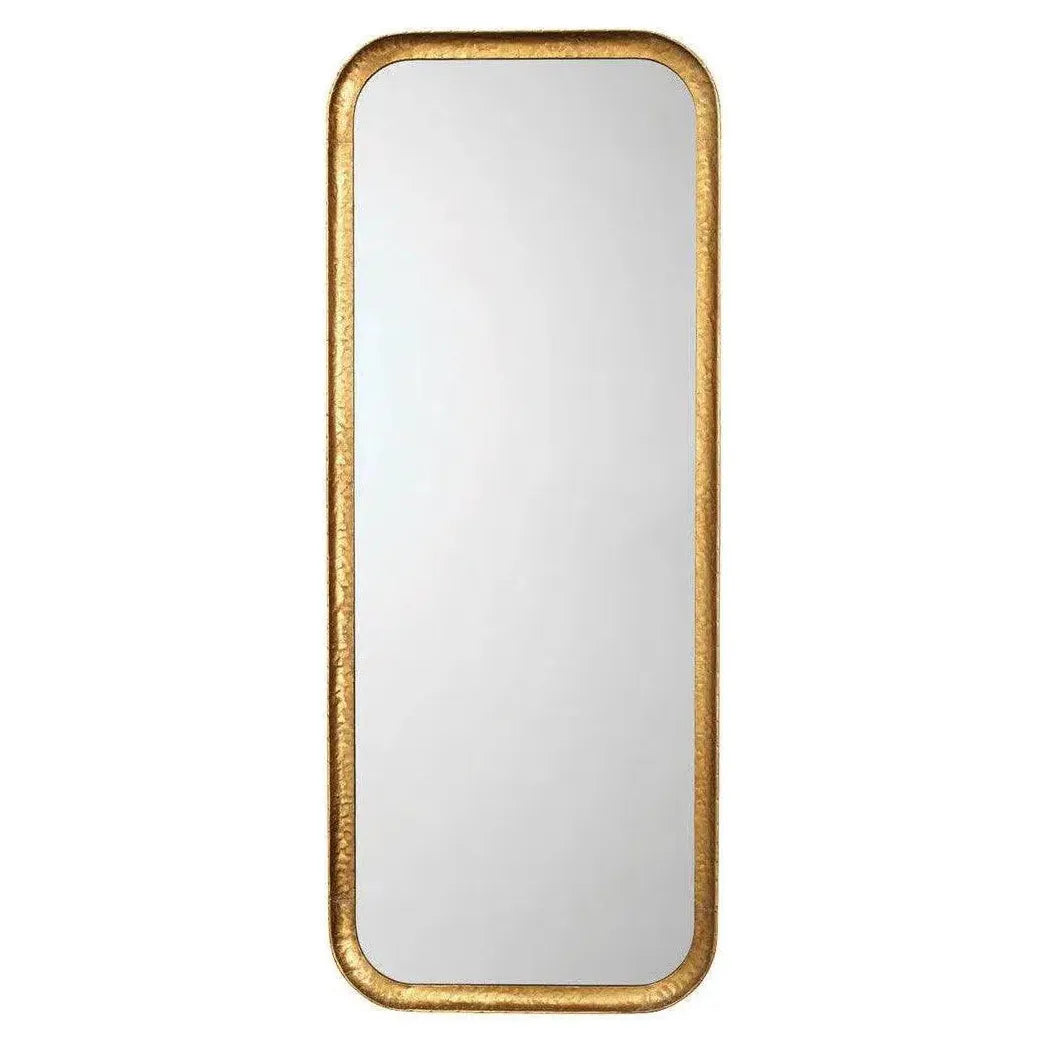 Reversible Gold Iron Capital Rectangle Wall Mirror