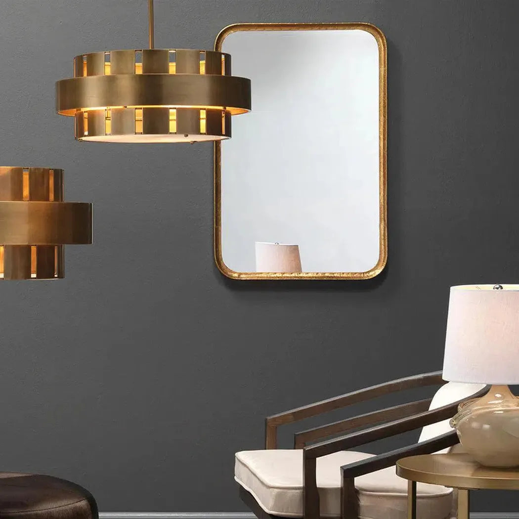 Reversible Gold Iron Principle Vanity Wall Mirror