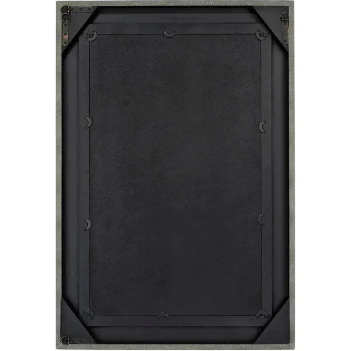 Reversible Grey Faux Shagreen Rectangle Wall Mirror - LOOMLAN - Jamie Young - Wall Mirrors