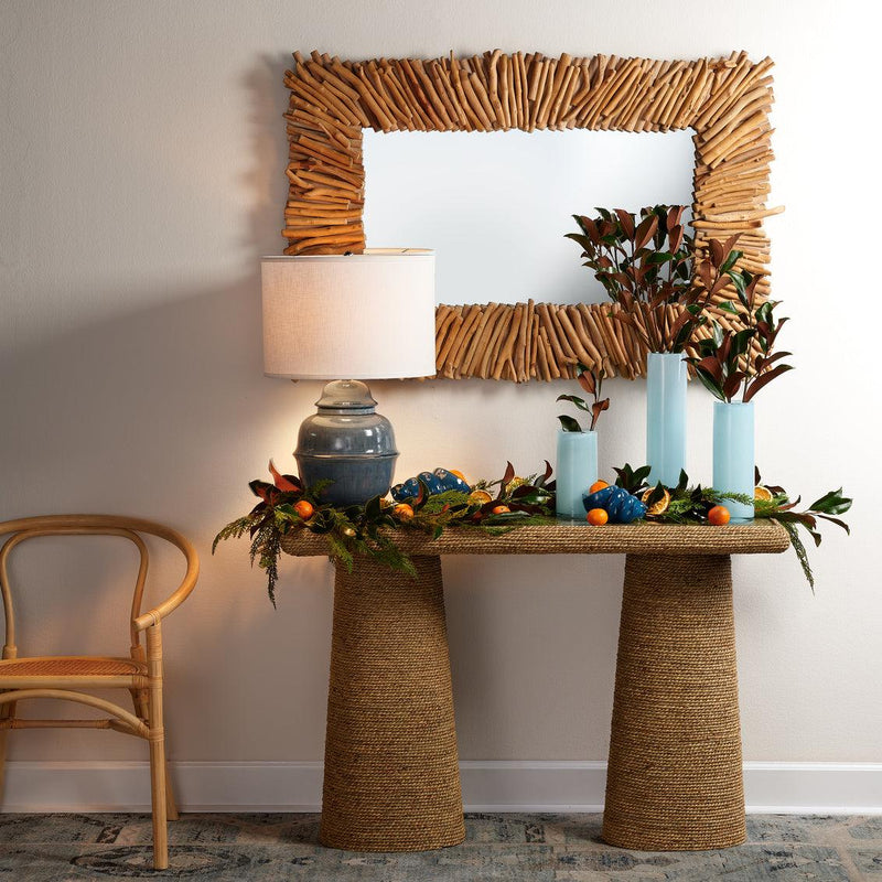 Reversible Natural Driftwood Rectangle Wall Mirror Wall Mirrors LOOMLAN By Jamie Young